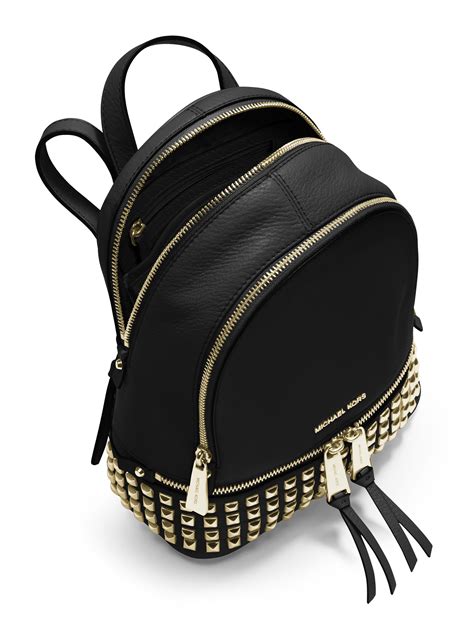 michael kors black star purse|Michael Kors mini backpack black.